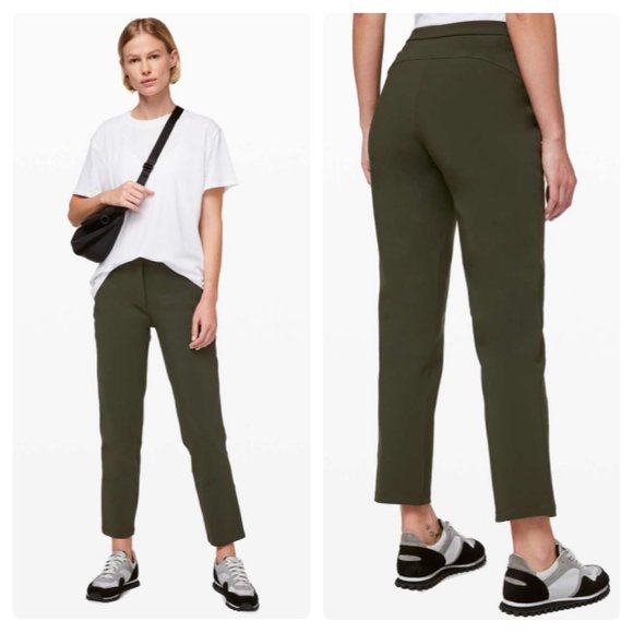 lululemon athletica Pants - NWT Lululemon On the Move Pant 28" Dark Olive